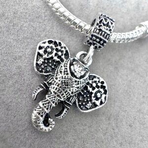 Dangle Elephant‎ Charm fits PANDORA